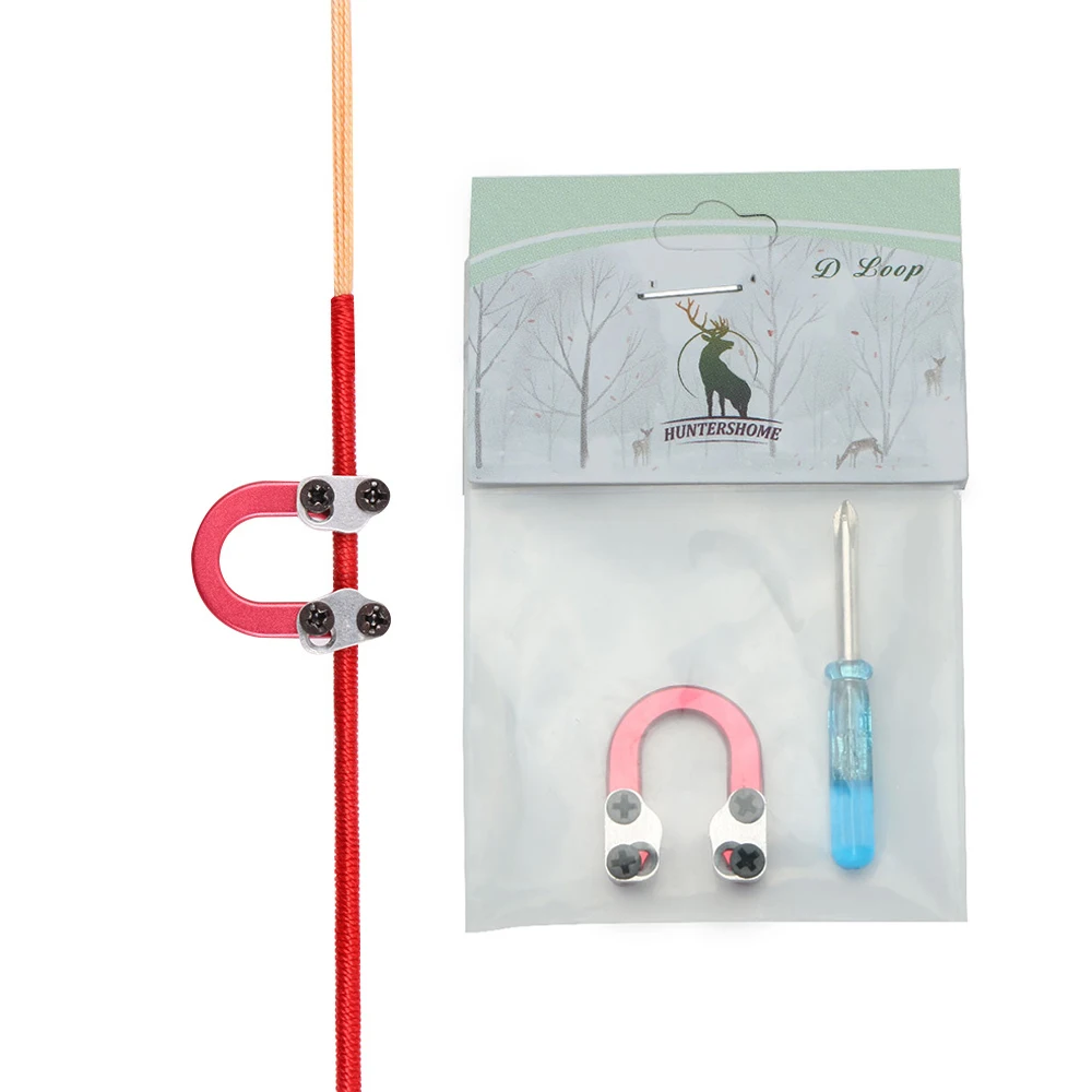 Аксессуары Bowstring пряжка из алюминиевого сплава с D-образным кольцом Тянущее
