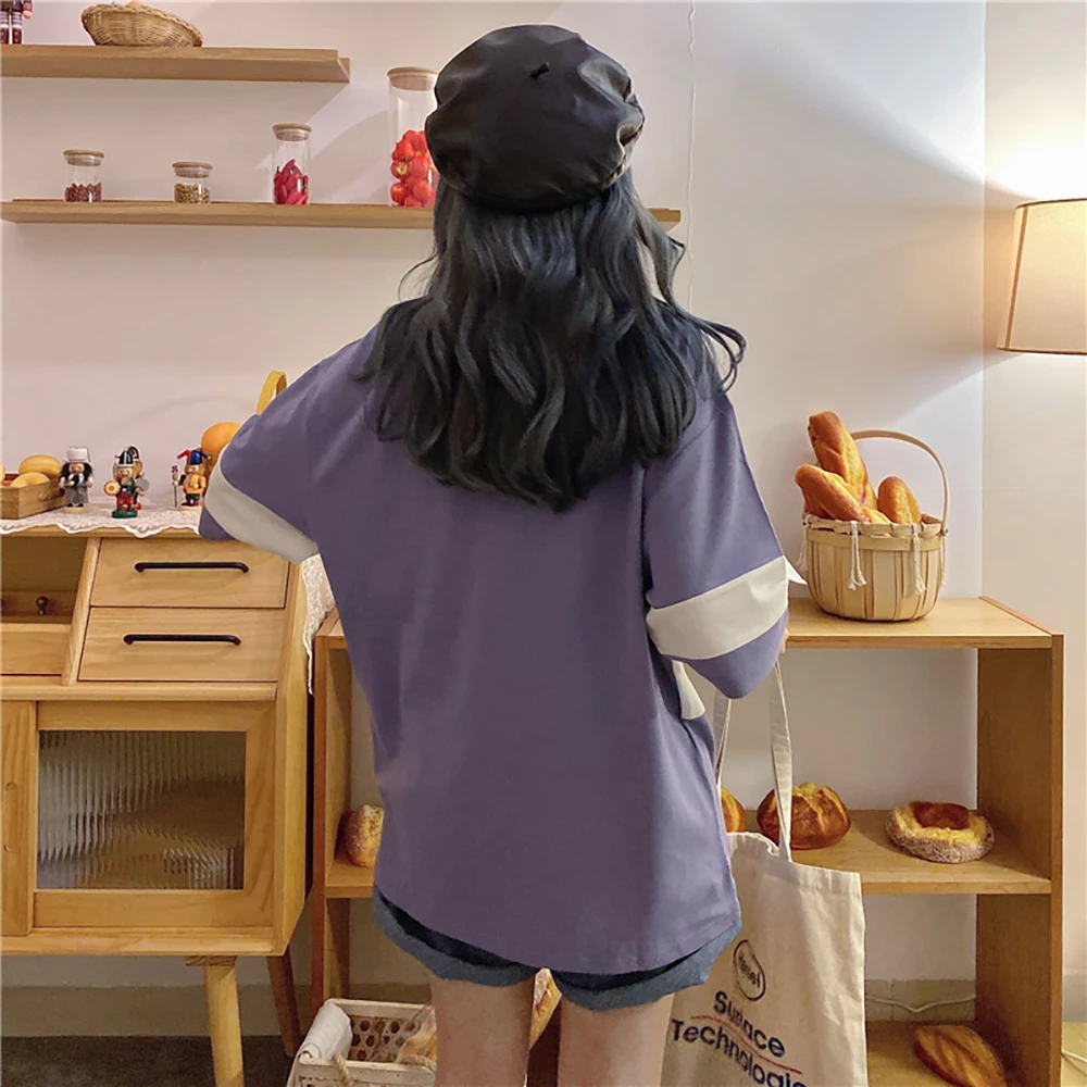 Женская рубашка поло с коротким рукавом в полоску|Футболки-поло| |