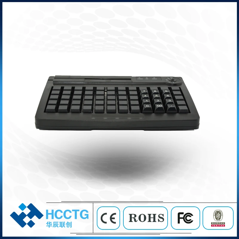60 клавиш PS/2 USB двойной интерфейс мембрана программируемая POS клавиатура
