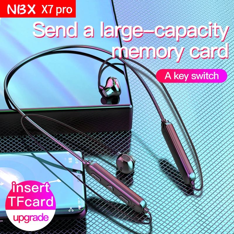Беспроводные наушники NBX X7 Pro Bluetooth гарнитура поддержка воспроизведения MP3