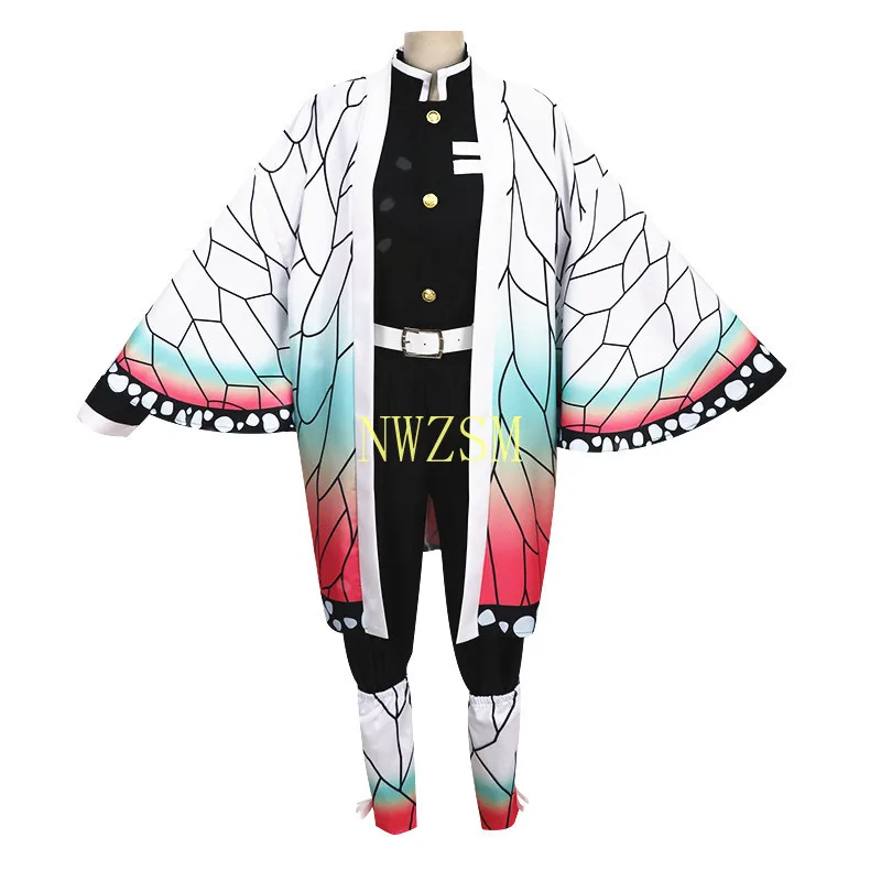 

Anime Cosplay Demon Slayer Kimetsu No Yaiba Cosplay Kochou Shinobu Kimetsu No Yaiba Costume Halloween Women Costume scarf