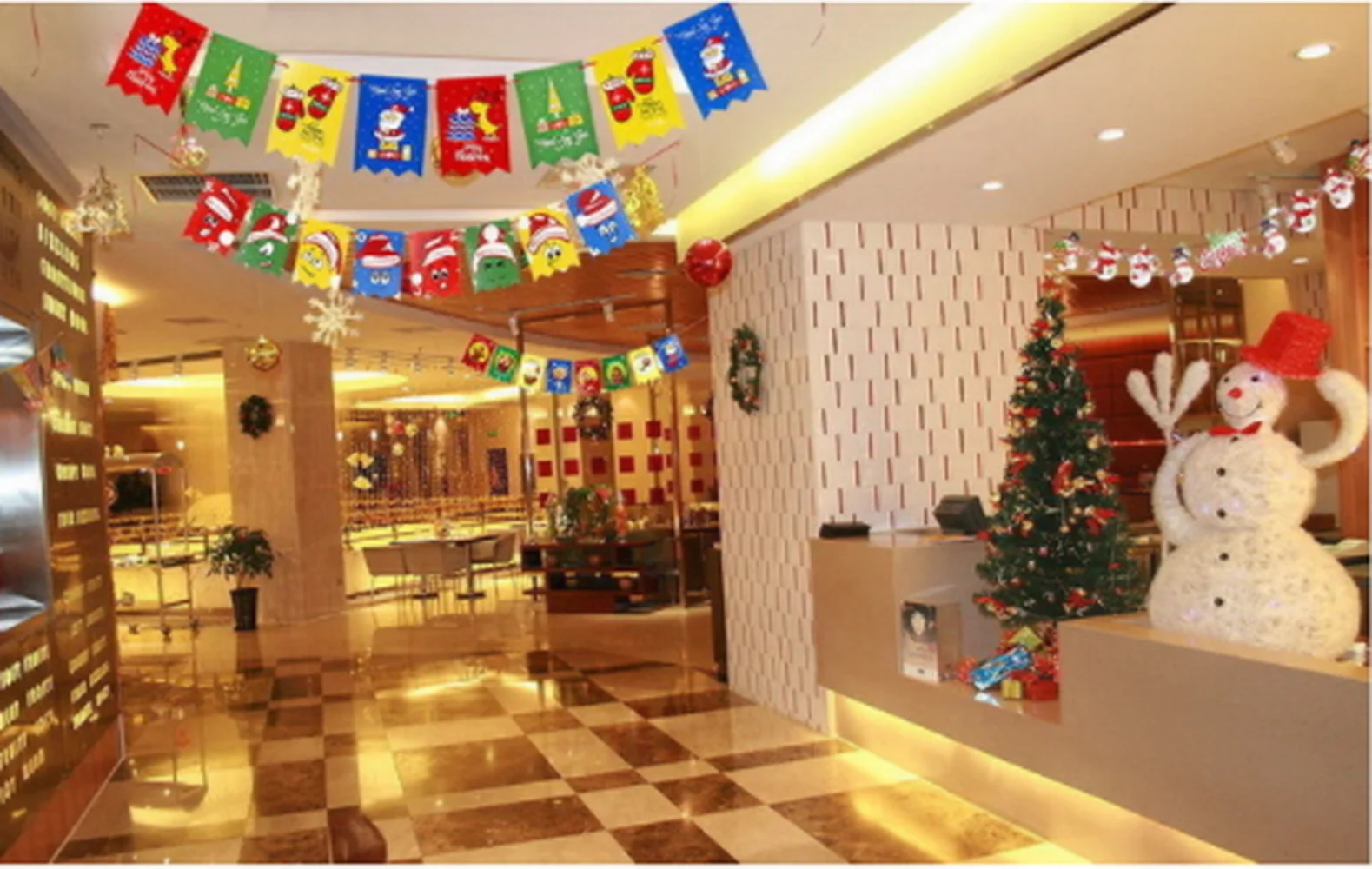 1 шт. Новый мультяшный флаг Рождественский рождественские украшения товары для