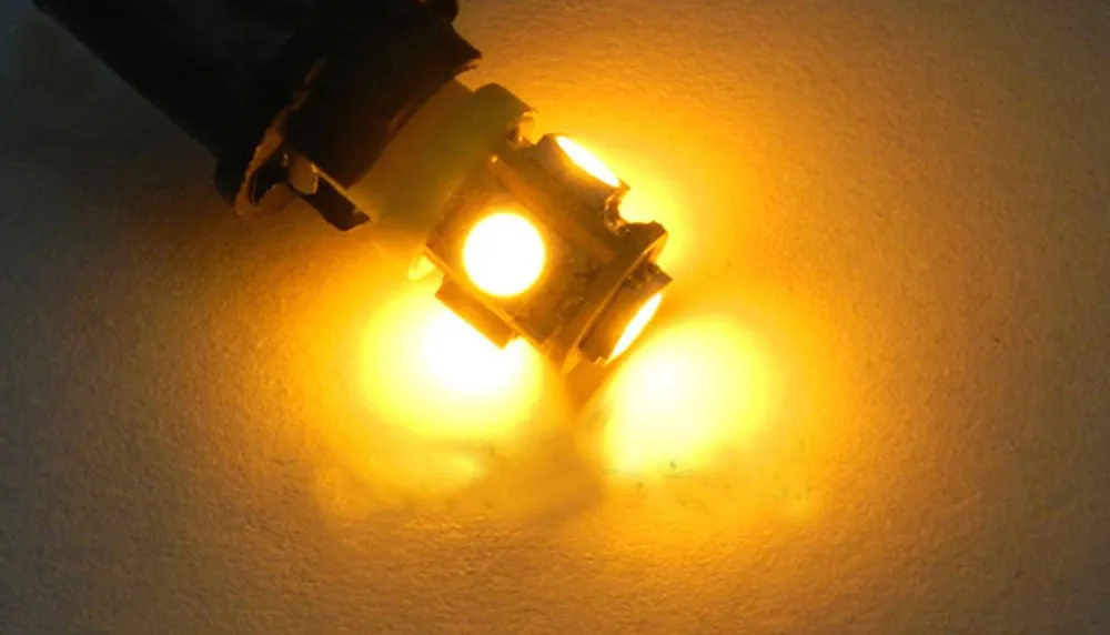 Kongyide автомобильный светильник 5 шт. T10 5-SMD 5050 ксеноновая лампа 3W светодиодный светильник лампы 192 168 194 W5W 2825 158 индикатор Подсветка регистрационного номера