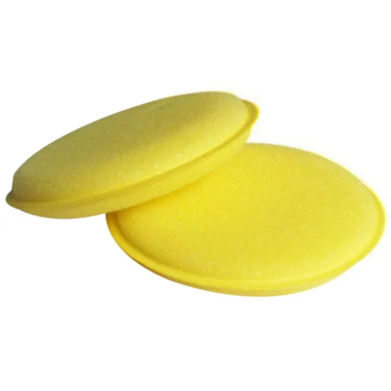 

Two Waxing Polish Wax Foam Sponge Applicator Pads For Clean Cars Vehicle Glass