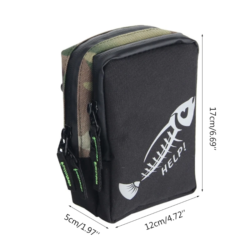

Oxford Cloth Fishing Bag with Hang Buckle Multifunctional Waterproof Lure Bag Outdoor Fishing Tackle Pesca