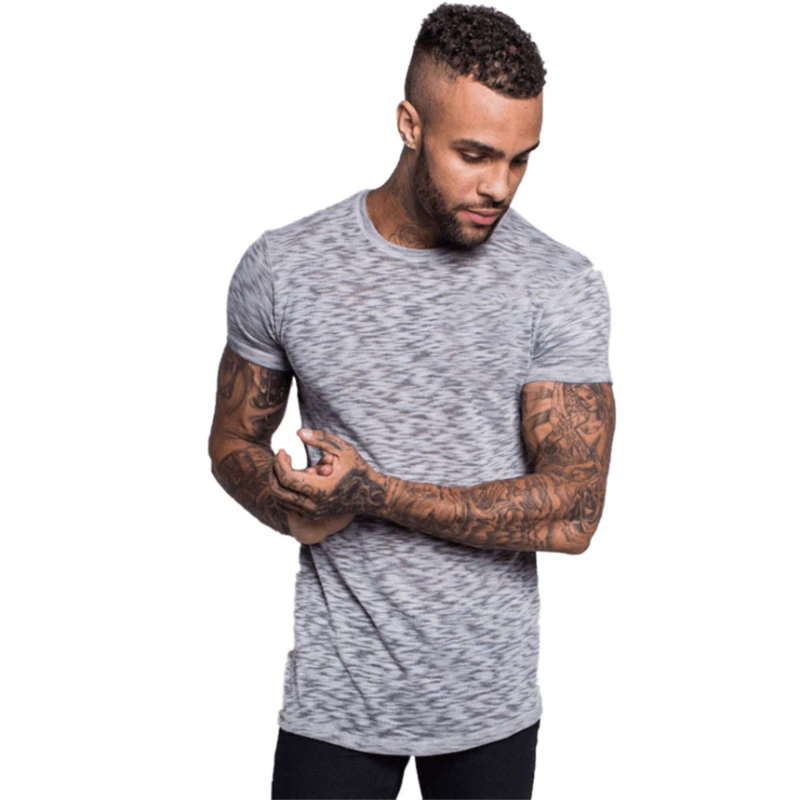 Мужская летняя футболка с цифровым принтом рубашки для тренировок фитнеса