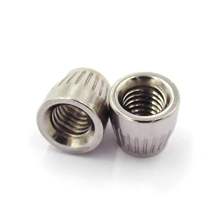 304 нержавеющая сталь накатанная круглая гайка ручной винт коническая обратные