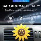 Автомобильные аксессуары для девочек, освежитель воздуха, милый автомобильный парфюм, Подсолнух, зажим для вентиляционного отверстия, автомобильный Ароматический диффузор, автомобильный Декор интерьера