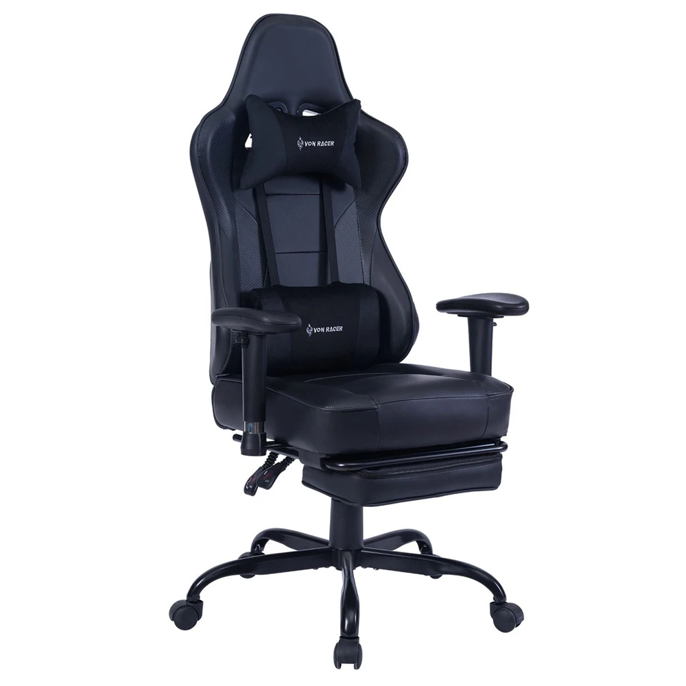 

Gaming Office Chairs 180 Degree Reclining Computer Chair Comfortable Executive Computer Seating Racer Recliner PU Leather