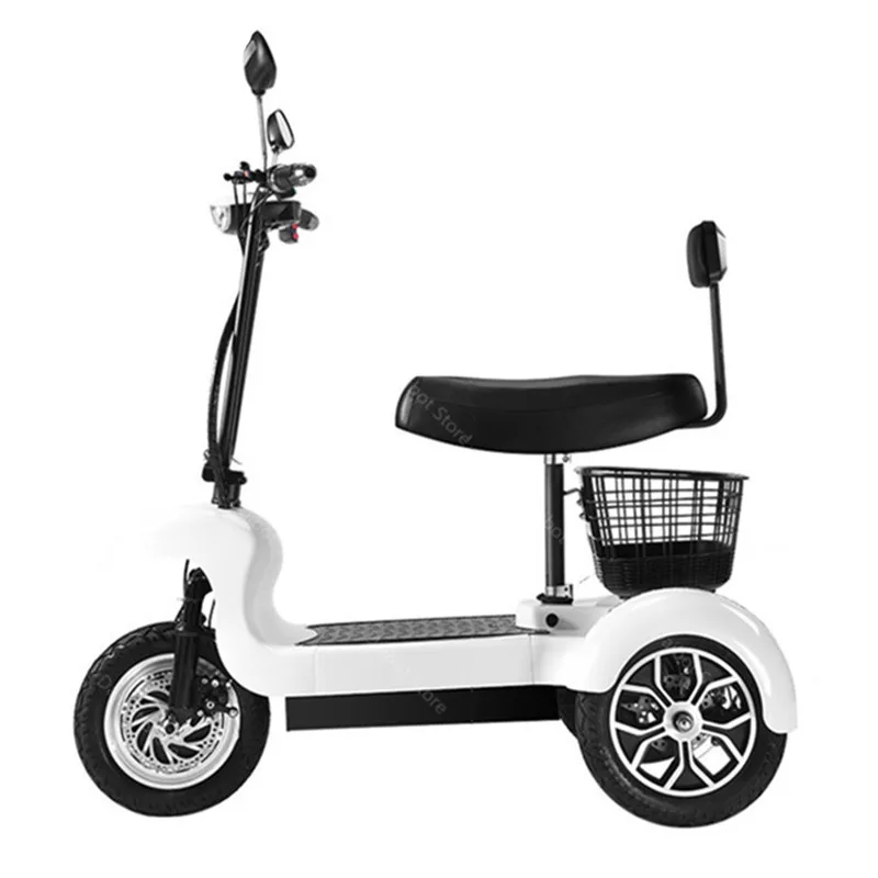 Новые 3 колеса Электрический трехколесный велосипед двухколесные электрические