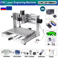 mini cnc router laser engraving machine diy 3018 max with 200w spindle offline controller 1000mw 2500mw 5500mw 7w 10w 15w