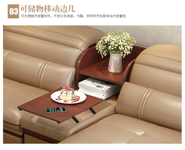 Диваны из натуральной кожи L-образной формы для гостиной | Мебель