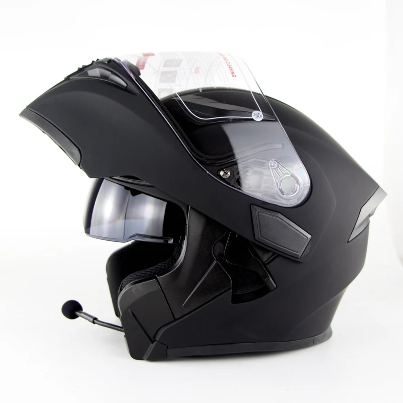 Мотоциклетный шлем мотоциклетный безопасный двойной объектив с Bluetooth Moto Capacete