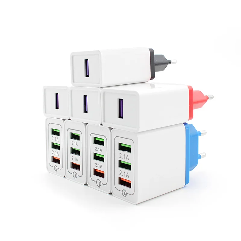 AC/DC Универсальный Мощность 5V адаптер переменного тока 2A 1-4Ports USB Мобильный телефон