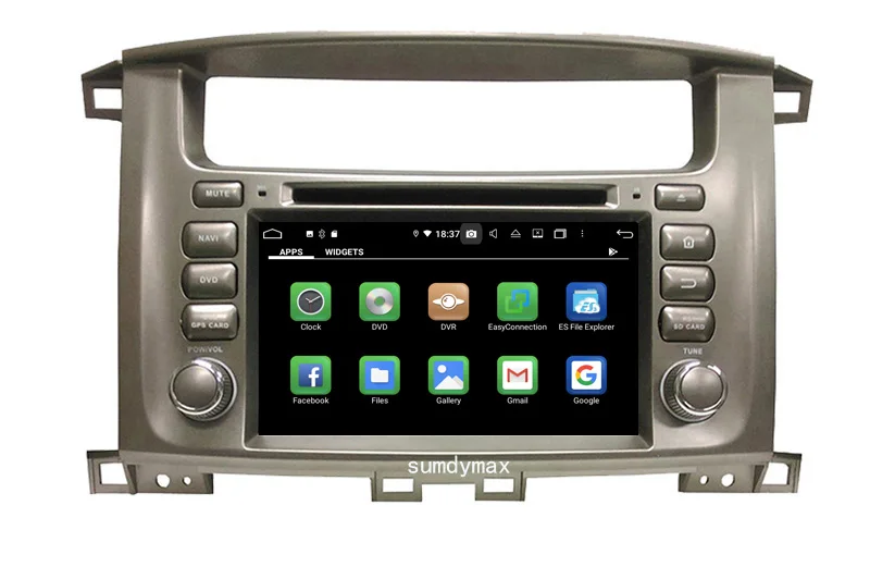 Автомобильный мультимедийный плеер 4 + 128G Android10 для toyota Lander Cruiser 100 LC100 2003-2008 gps navi audio
