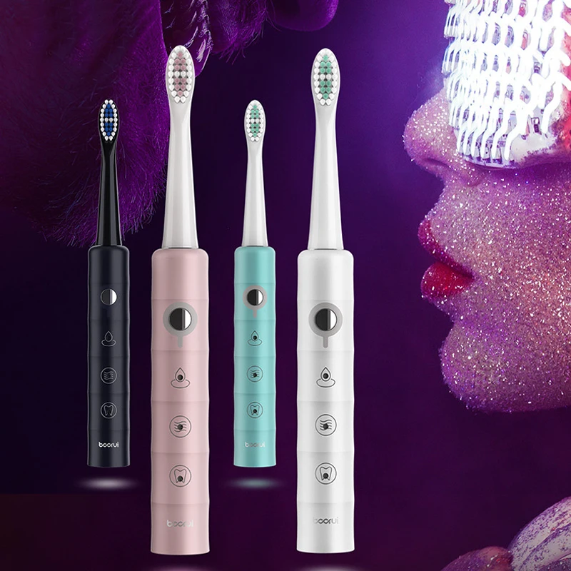 

Adult sonic electric toothbrush dupont brush head rechargeable USB acoustic electric toothbrush 6 mode clean waterproof