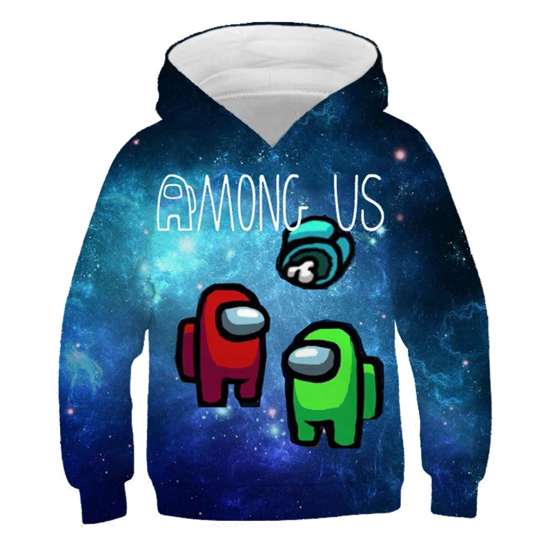 Sudadera con capucha de Among-Us para ni&ntilde;o y ni&ntilde;a, ropa para ni&ntilde;o y beb&eacute;, sudadera creativa con dibujos animados en 3D, novedad hecha a medida-1