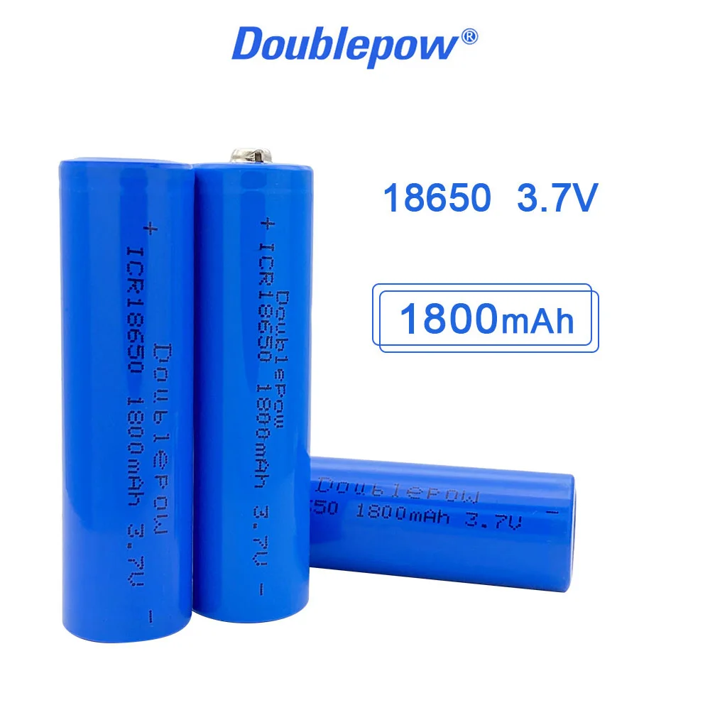 Перезаряжаемая литиевая батарея Doublepower 18650 3 7 в 1800 мАч фонарик лазерная указка