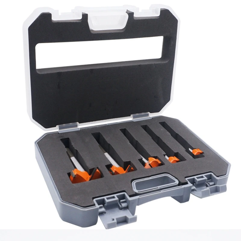 

2021 New 5 Pcs Forstner Bits Wood Drill Set for High-power Electric Grinder Rust Proof