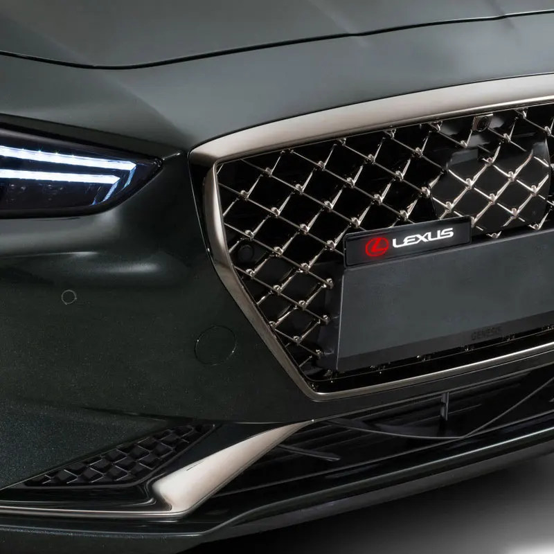 Хромированная передняя решетка капота 1 шт. эмблема светодиодсветодиодный