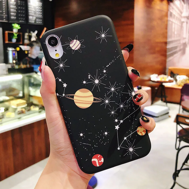 Ottwn Earth Moon Planet чехол для телефона s для iPhone 11 Pro Max 6 6S 7 8 Plus X XR XS MAX Жесткий PC парный чехол Звездный матовый чехол для телефона - Цвет: 7882