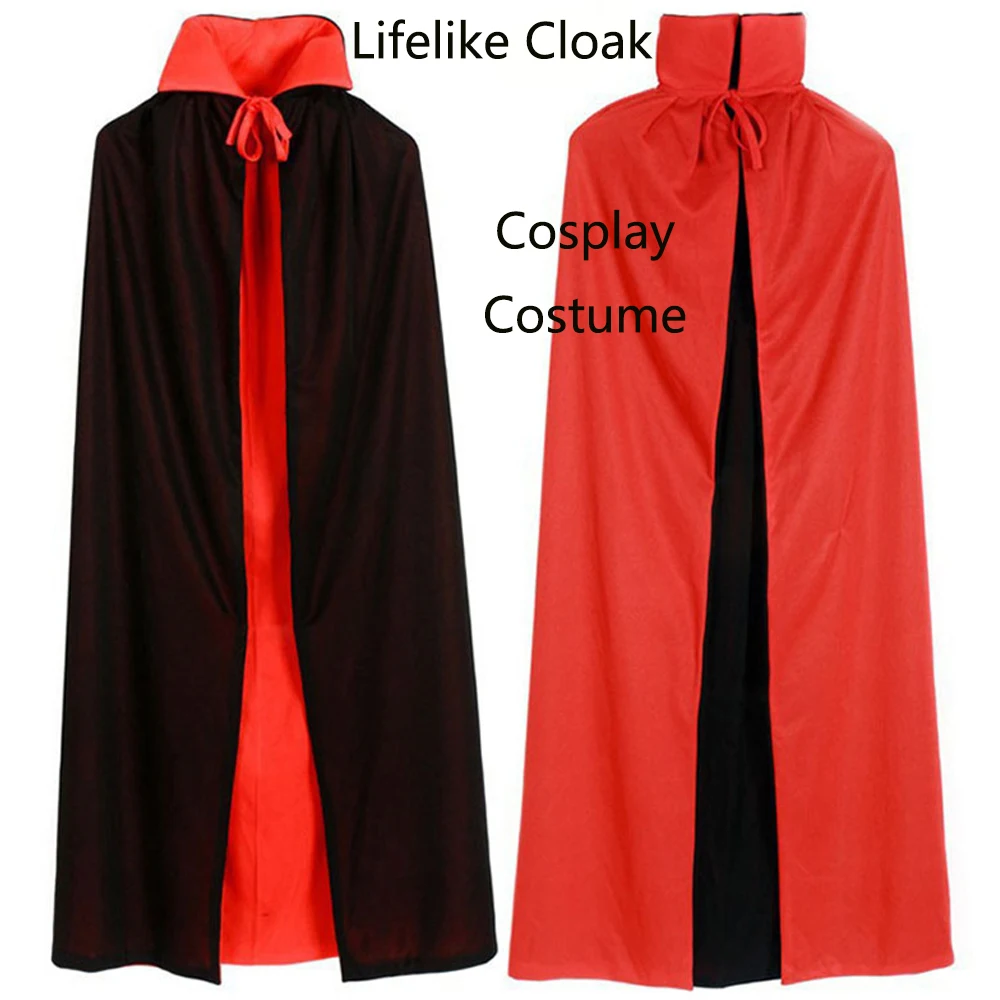 Специальный плащ на Хэллоуин маскарадный костюм волшебника с воротником стойкой