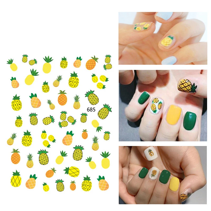 Переводная наклейка для ногтей в необычном стиле 1 лист переводная на воду