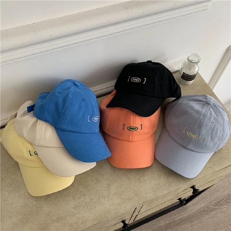 

Женская бейсбольная Кепка из 2021 хлопка с вышивкой и надписью ярких цветов, регулируемая Всесезонная модная