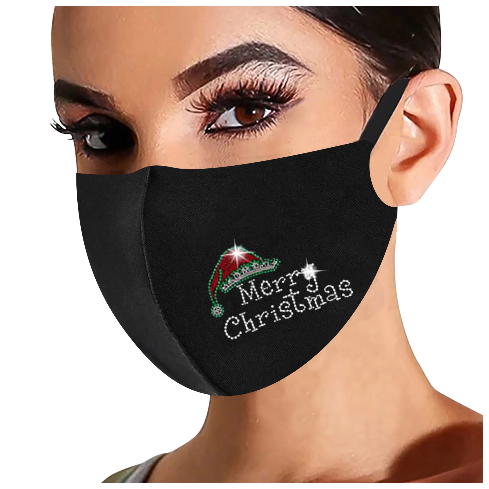 

Новинка 2023, Пылезащитная Маска Для женщин и мужчин, модная популярная Бриллиантовая фотомаска Для женщин, Маска Для Лица, 1 шт.