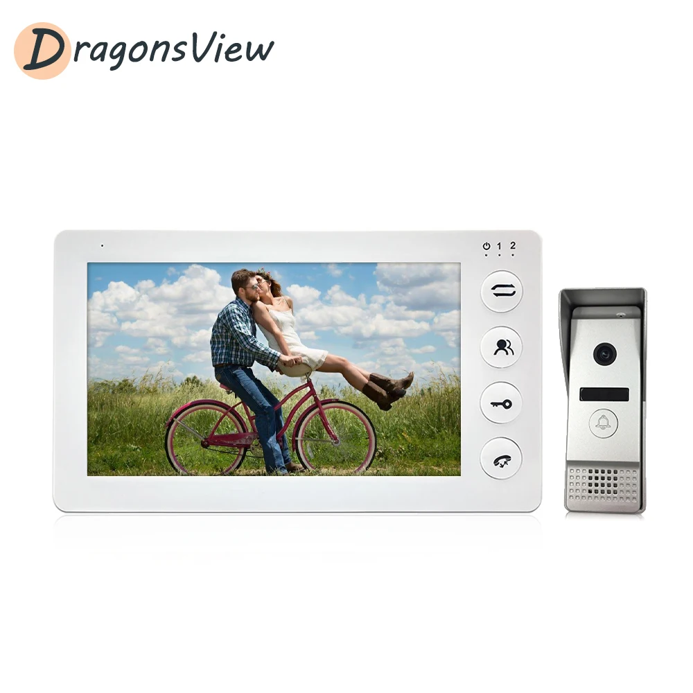 Видеодомофон Dragonsview AHD 1080P система дверного звонка проводной монитор 7 дюймов