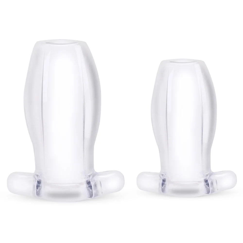 Stretching Anal Dilator Plug Appliance Enema Cleaning Male Hollow Anus Dildo Extension Toys |