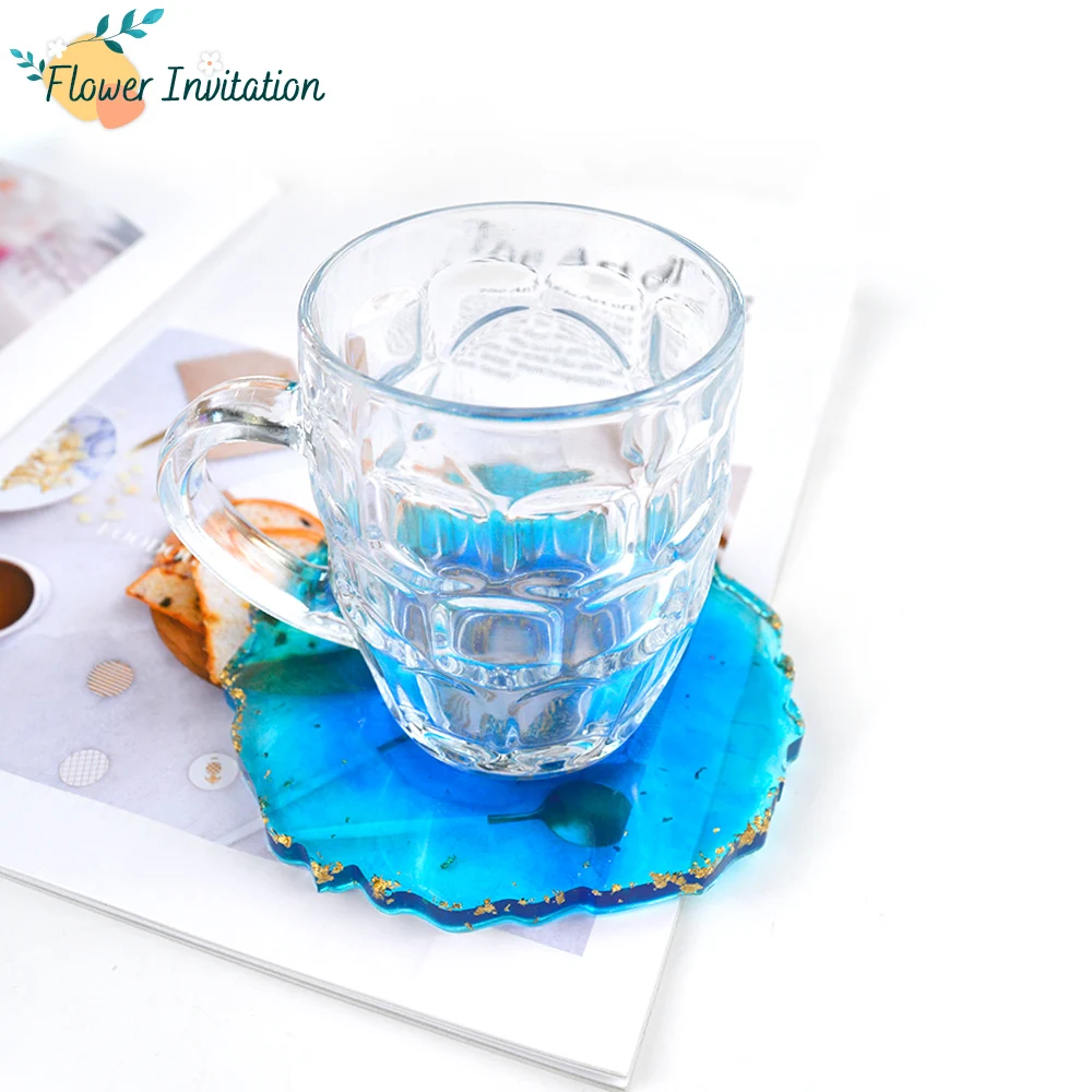 

Flower Invitation Manual DIY Silicone Mold for Resin Coaster Package Set