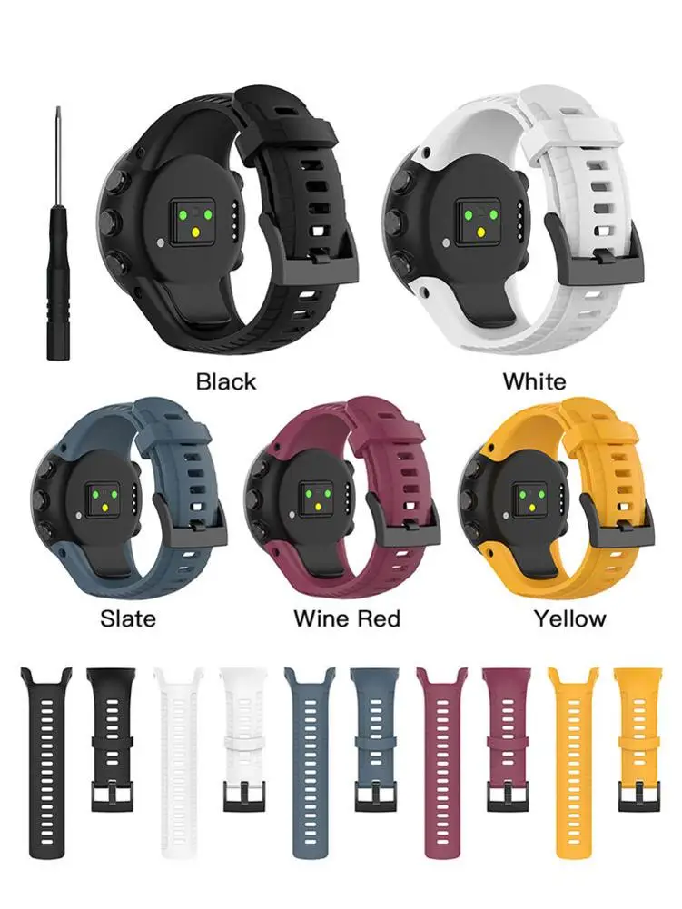Мягкие силиконовые наручные часы ремешок Замена для SUUNTO D5 компьютер дайвинга