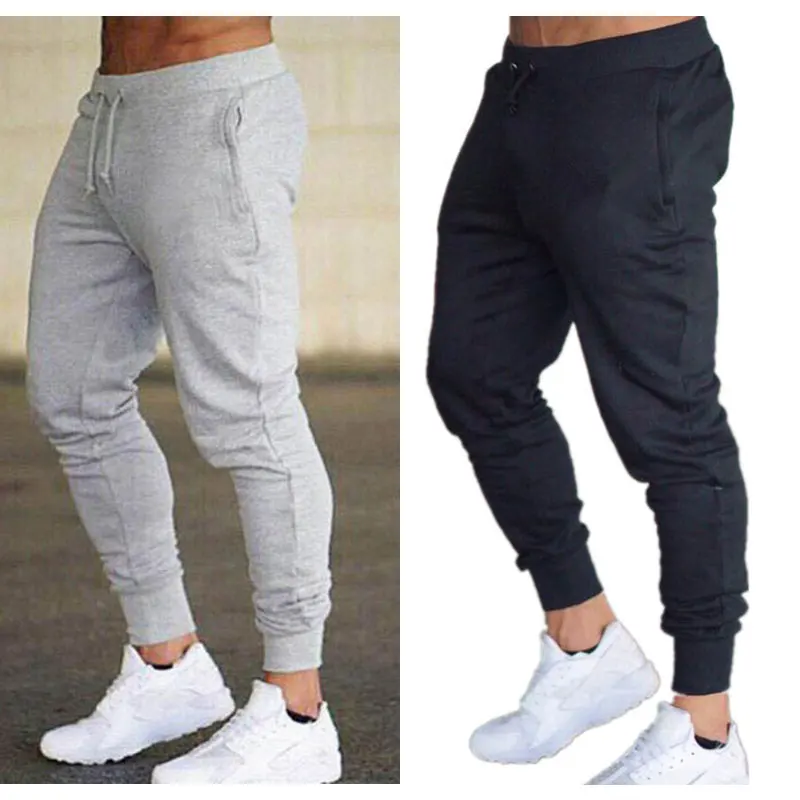 

2021 new men's jogging pants gym training running pants Harajuku street fashion men's trousers classic solid color sports pants