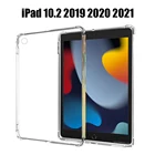 Чехол для iPad 10,2 7-го 8-го 9-го поколения A2603 A2604, силиконовый прозрачный тонкий чехол из ТПУ для iPad 10,2 2019 2020 2021, мягкий чехол