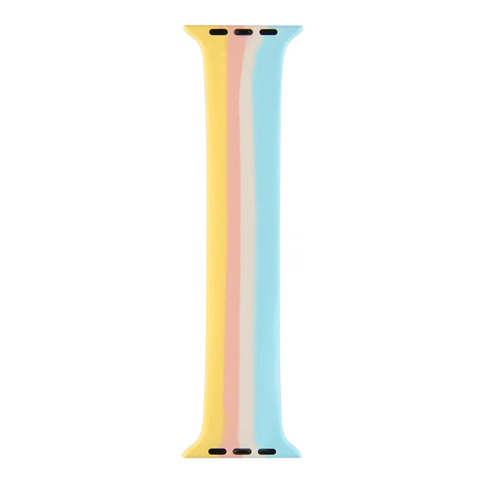 

Strap for Apple Watch Band 40mm 44mm iWatch serie3/4/5/6/SE Elastic Belt Silicone Solo Loop bracelet Apple watch band 42mm 38mm