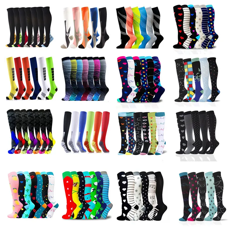 

Compression Stockings Dropship Unisex Sports Socks Varicose Veins Best Graduated Outdoor Running Cycling Long Pressure Stockings