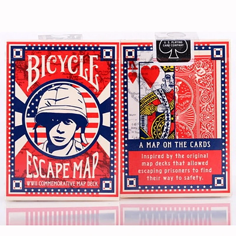 

Bicycle Escape Map Playing Cards Ellusionist Deck Poker Magic Card Games Magic Tricks Props