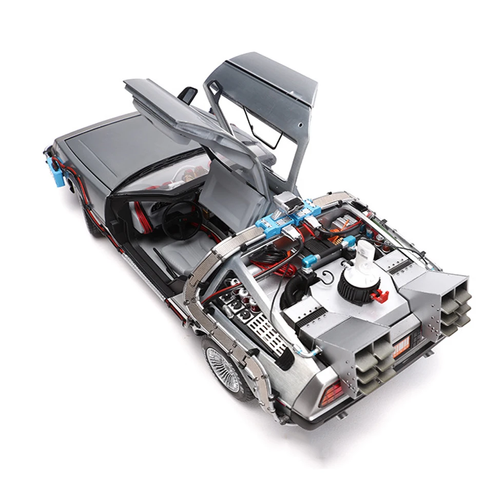1/18 весы литая модель автомобиля часть 3 машина DeLorean металл автомобиль игрушка Welly
