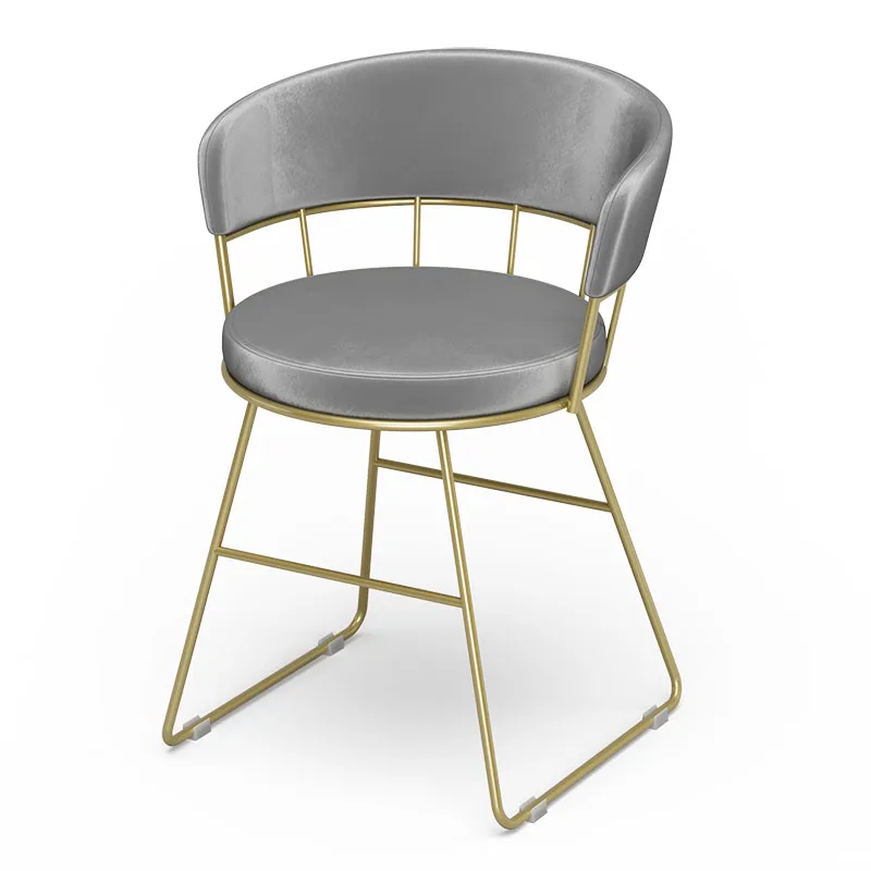 Розовый стул для макияжа девушек современный минималистичный туалетный столик