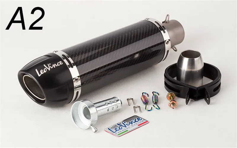 51 мм Yoshinura Модифицированная выхлопная труба мотоцикла Akrapovic выхлопная труба из углеродного волокна FZ1 MT09 Z1000 SV650 LEOVINCE выхлопная труба - Цвет: A2