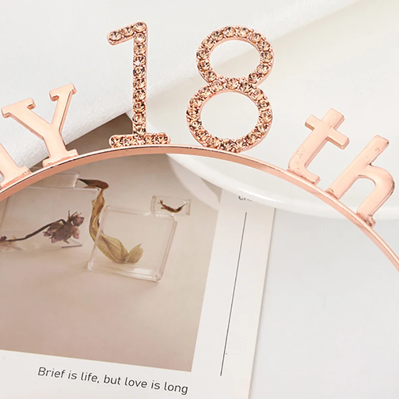 Розовое золото с надписью It's My 80th Birthday Crown головной убор Комплект одежды из