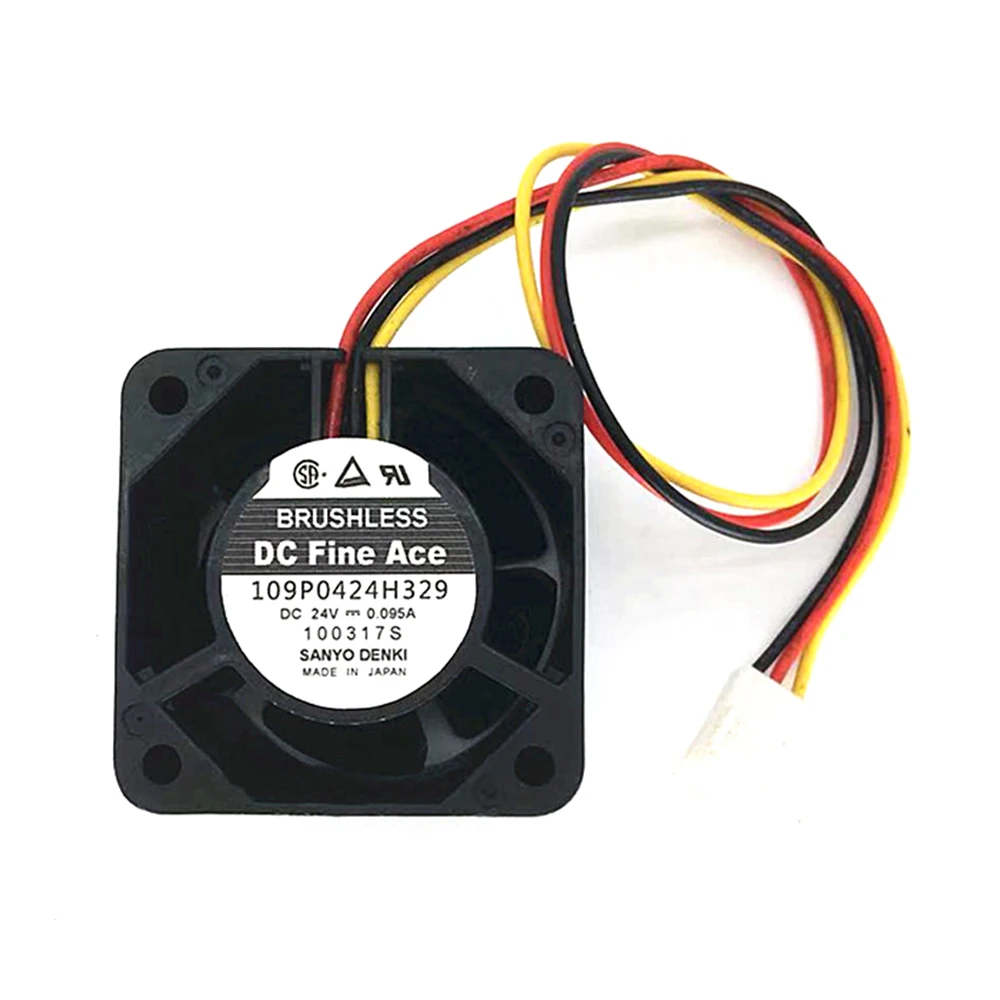 

109P0424H329 DC24V 0.095A оригинальный японский вентилятор оборудования Sanyo SANYO 40*40*28