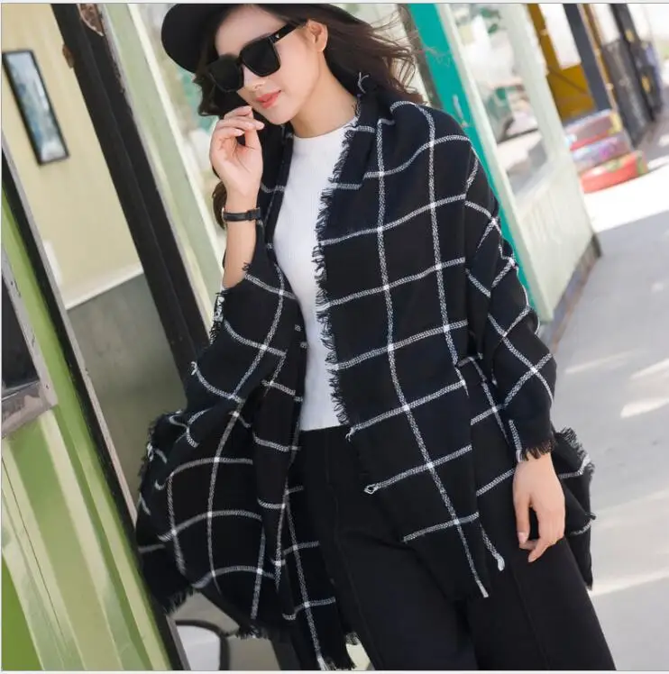 

2021 Newest fashion design casual scarves winter women's cashmere Scarf Warm
