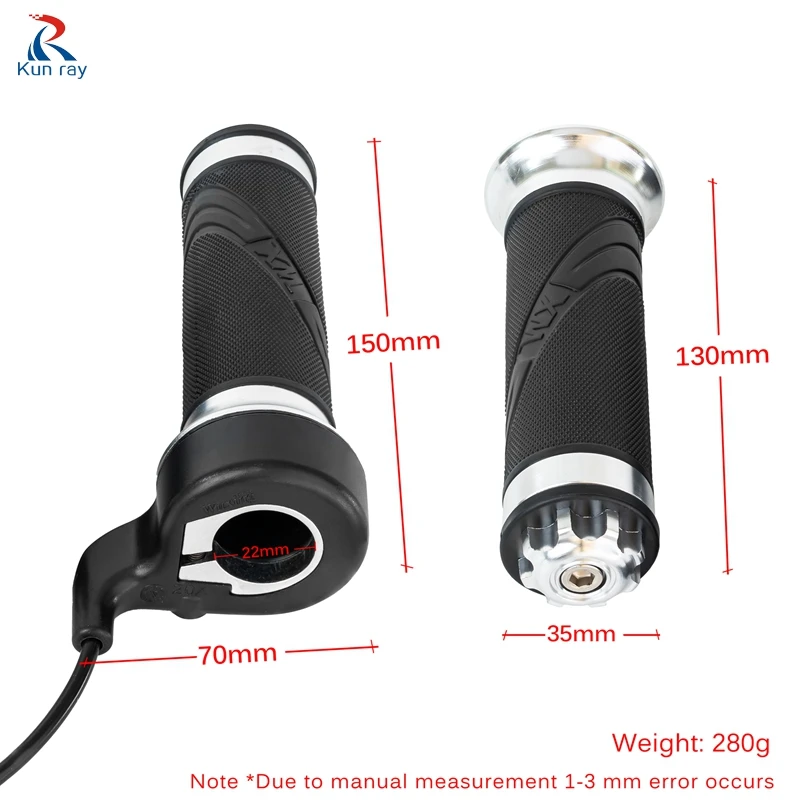 Электровелосипед Kunray 1 пара спиральная дроссельная заслонка 12-72 в скутер