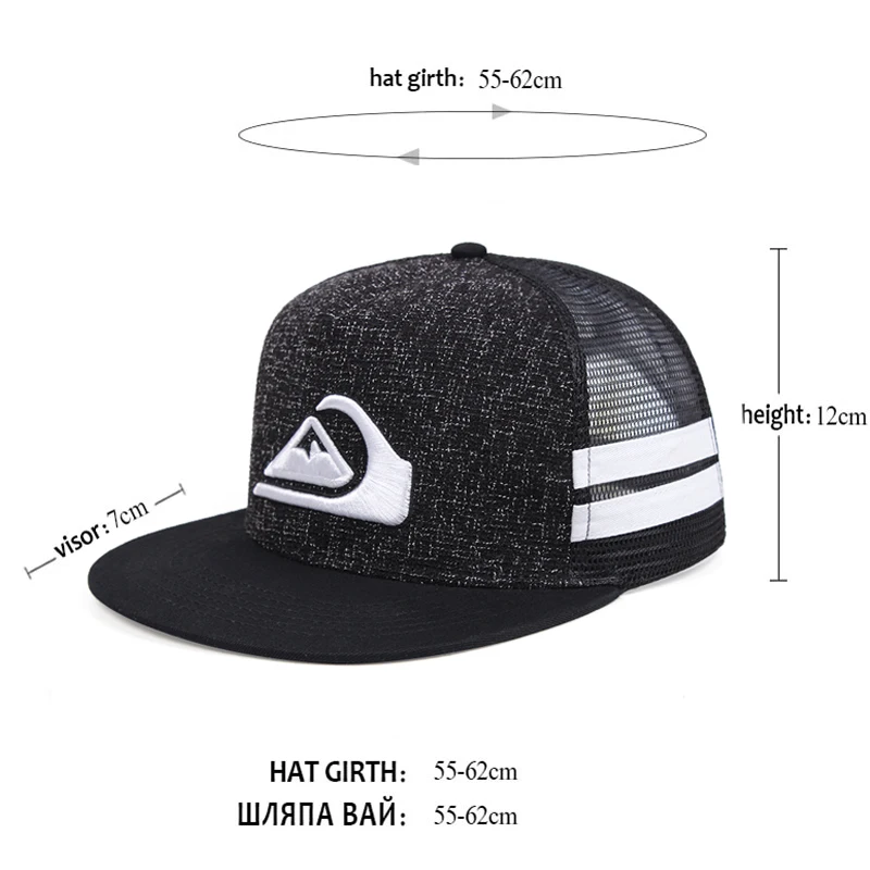 

Summer Fashion Breathable Outdoor Men's Baseball Caps Ladies Sports Caps Adjustable Hip-hop Caps Golf Caps Mesh Caps