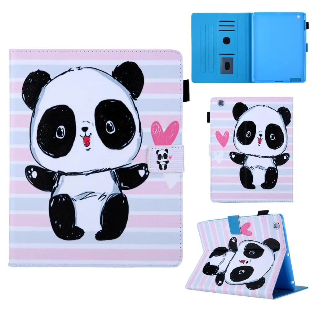 Мультяшный чехол для планшета iPad 4 3 2 Kawaii кот панда единорог сумка с ручкой |