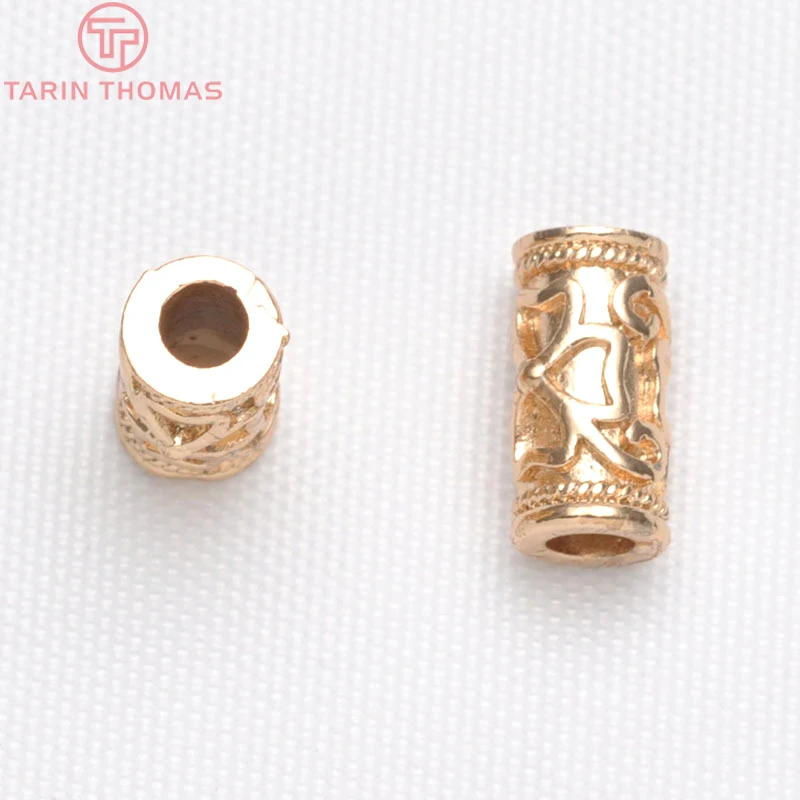 6 шт. латунные бусины для браслета 5 х11 мм|Бусины| |