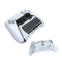 heystop handle keyboard compatible with ps5 bluetooth wireless external keyboard built in speaker for voice input