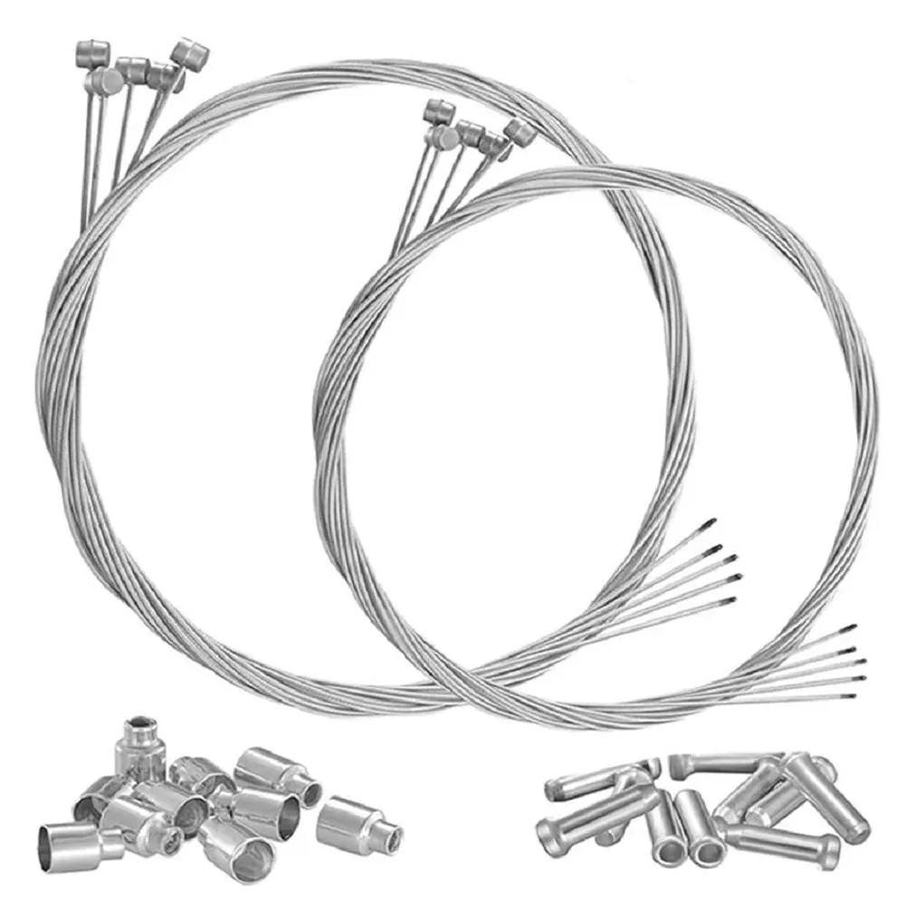 

10pcs Bike Brake Cable Wire Professional Bicycle Brake line for Mountain and Road Free for End Caps and End Ferrule